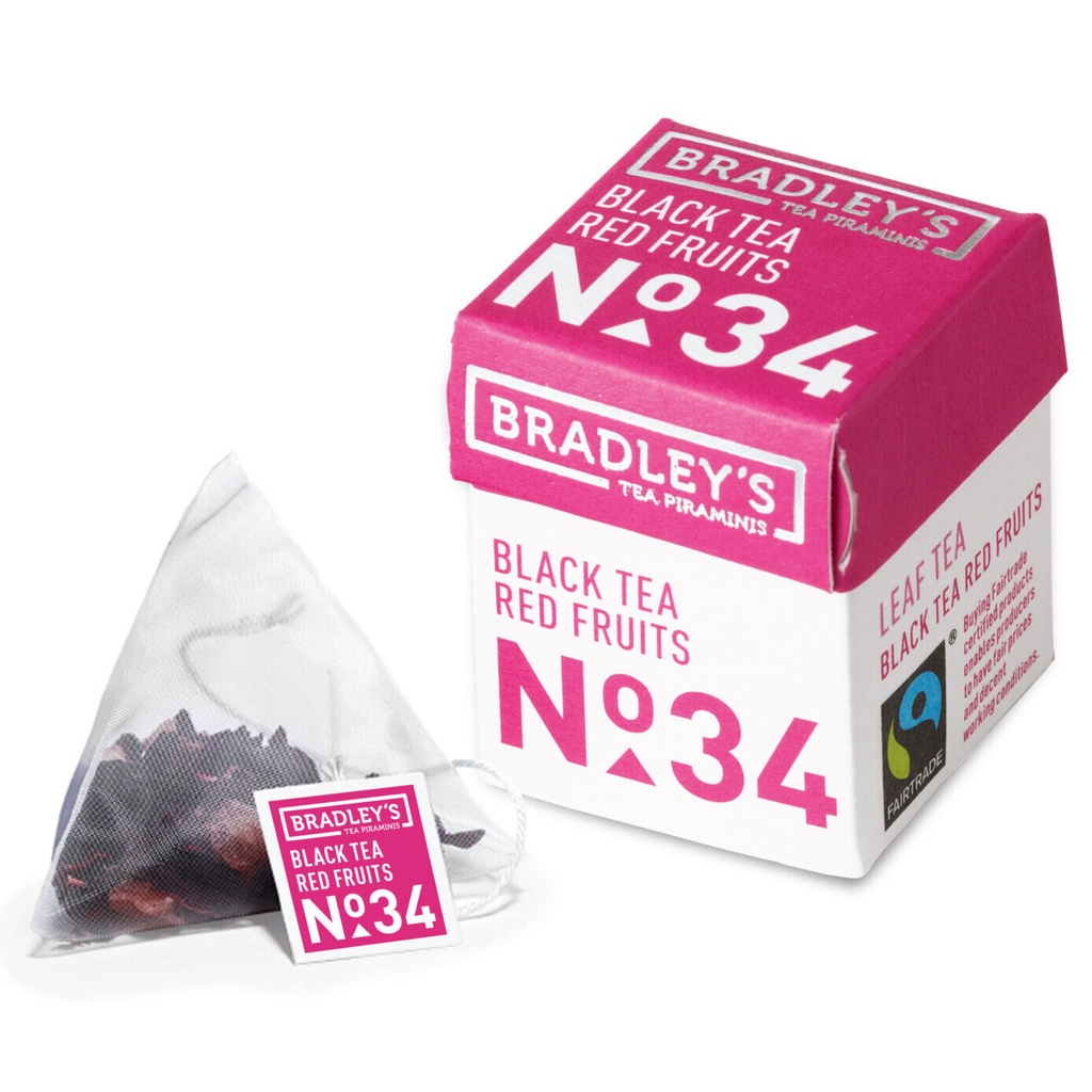 Bradley's Piramini | Black Tea Red Fruits No. 34 | 30 st.